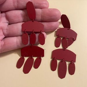 Kendra Scott red earrings